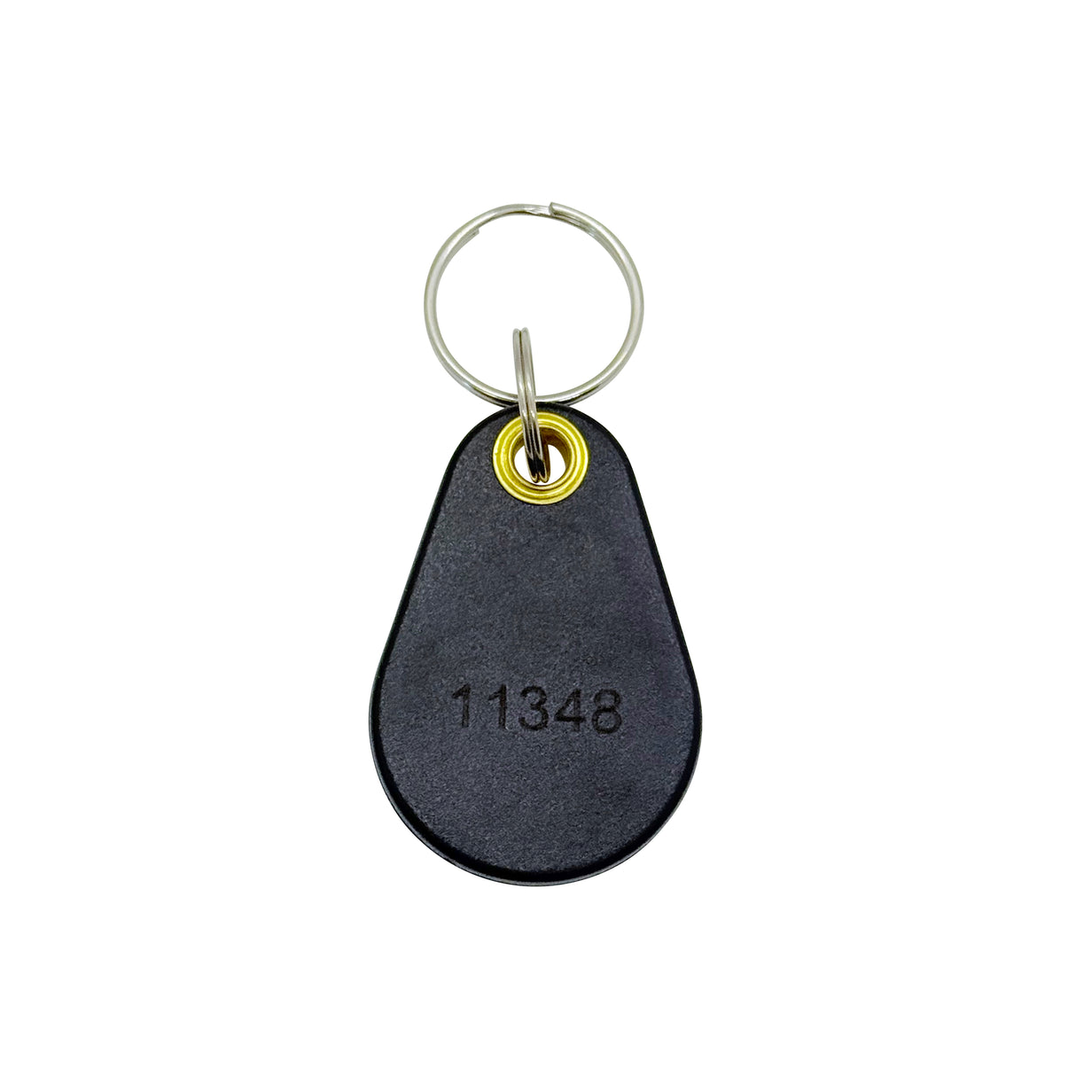Back view of 37-bit S10401 AMAG compatible key fob showing printed numbering and teardrop design