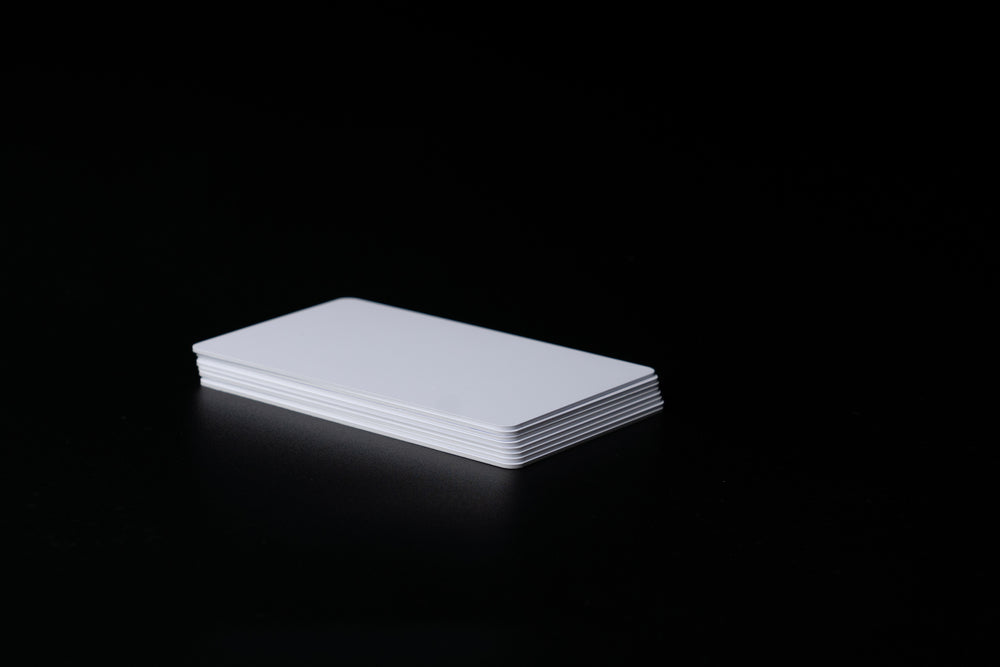 Stack of 26-bit access cards used for commercial access control installations in Northern Colorado