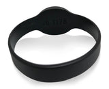 37-Bit H10302 proximity wristband bottom view showing engraved numbers