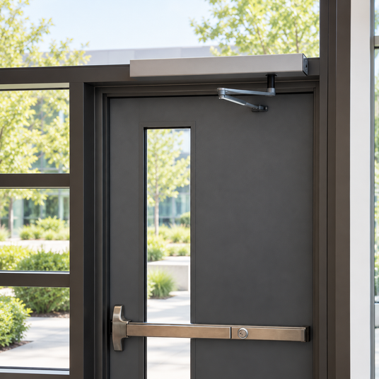 Automatic door opener in office