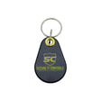 Kantech XSF 26-bit ioProx teardrop proximity key fob P40KEY compatible credential for Kantech readers — durable black 125 kHz access control fob for secure door entry systems.