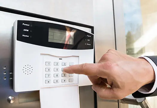 burglar alarm system keypad